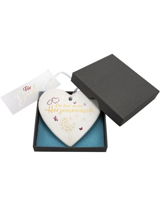 Geschenkset "Herzensmensch" aus Porzellan