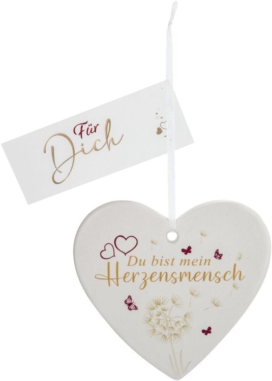 Geschenkset "Herzensmensch" aus Porzellan