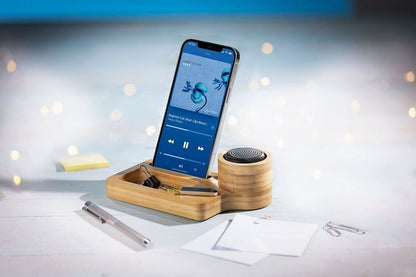 Schreibtischorganizer mit Bluetooth Lautsprecher