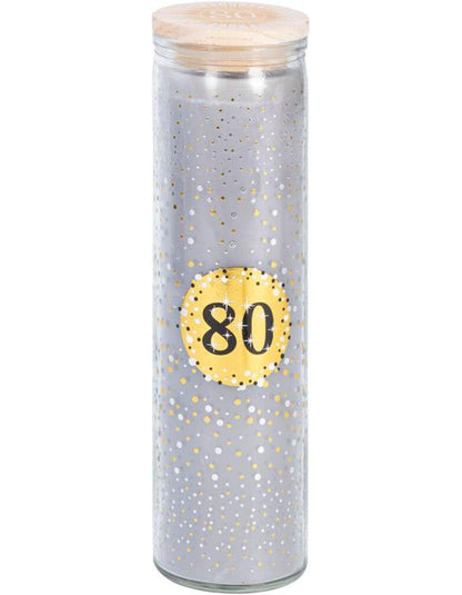 Geburtstagskerze im Glas (Alter: 80 Jahre)