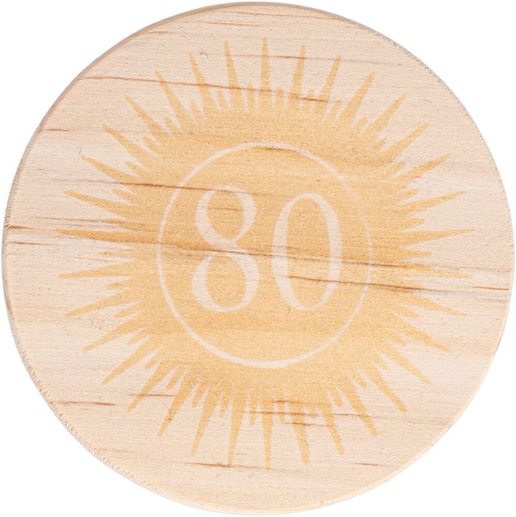 Geburtstagskerze im Glas (Alter: 80 Jahre)