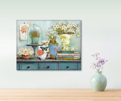 Diamond Painting "Frühlingstisch" 50 x 40 cm