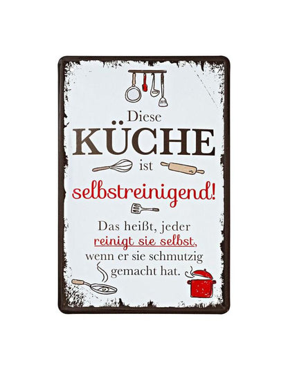 Blechschild "Küche"