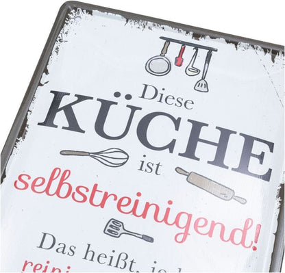 Blechschild "Küche"