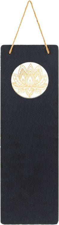 Schiefertafel mit Spruch"Lotus"