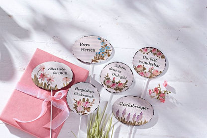 Dekostecker "Romantic Garden" 6er-Set
