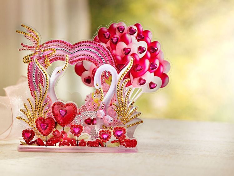 Diamond Painting Bilderrahmen "Love" 15 x 13 cm