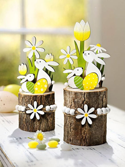 Holzdeko "Ostern" 2er-Set