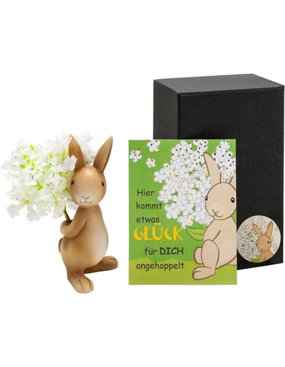 Geschenkset Hase "Knuffi" mit Blumen