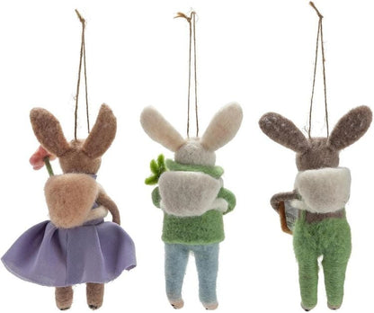 Geldgeschenk Dekohänger "Hasenfreunde" 3er-Set