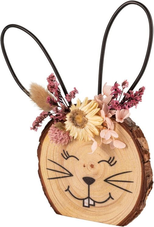 Holzdeko "Hasenkopf", 3er-Set