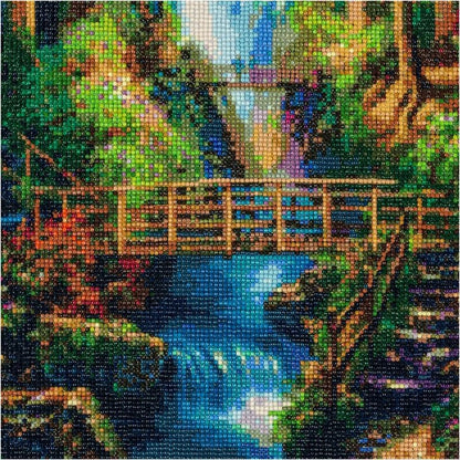 Diamond Painting "Grüne Schlucht" 40 x 50 cm