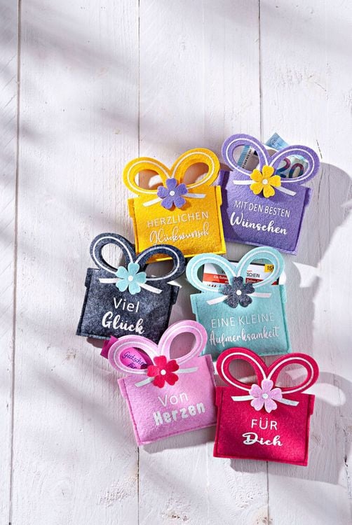 Geldgeschenk Tasche 6er-Set