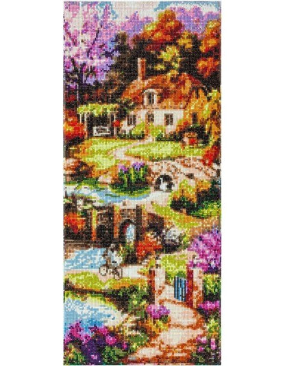 Diamond Painting "Idyllischer Garten" 30 x 70 cm