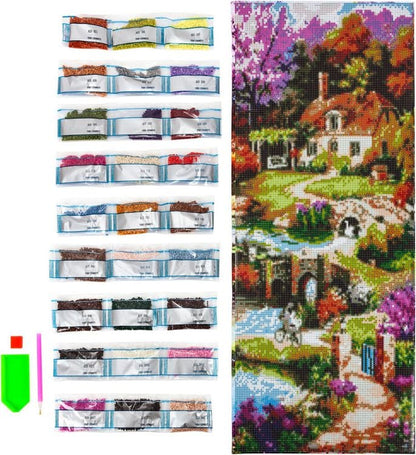 Diamond Painting "Idyllischer Garten" 30 x 70 cm