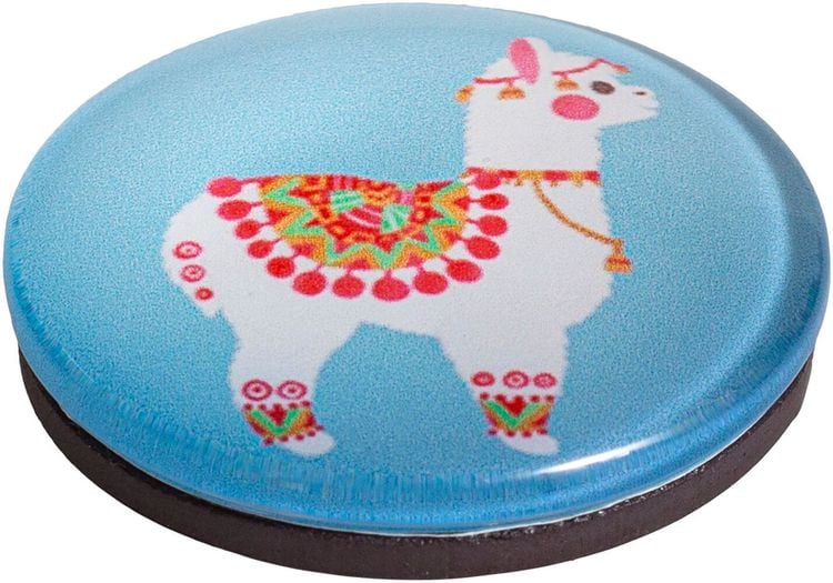 Kühlschrankmagnete "Blüten und Lamas" 24-teilig