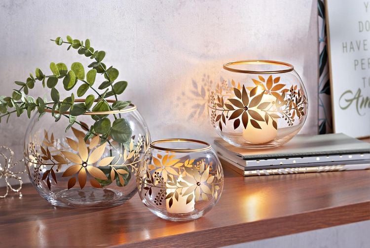 Windlichter "Flower" 3er-Set