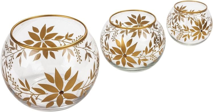 Windlichter "Flower" 3er-Set