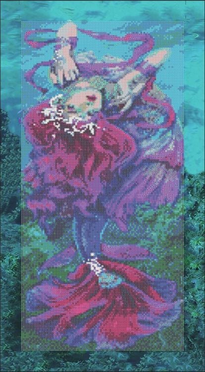 Diamond Painting "Meerjungfrau" 30 x 60 cm