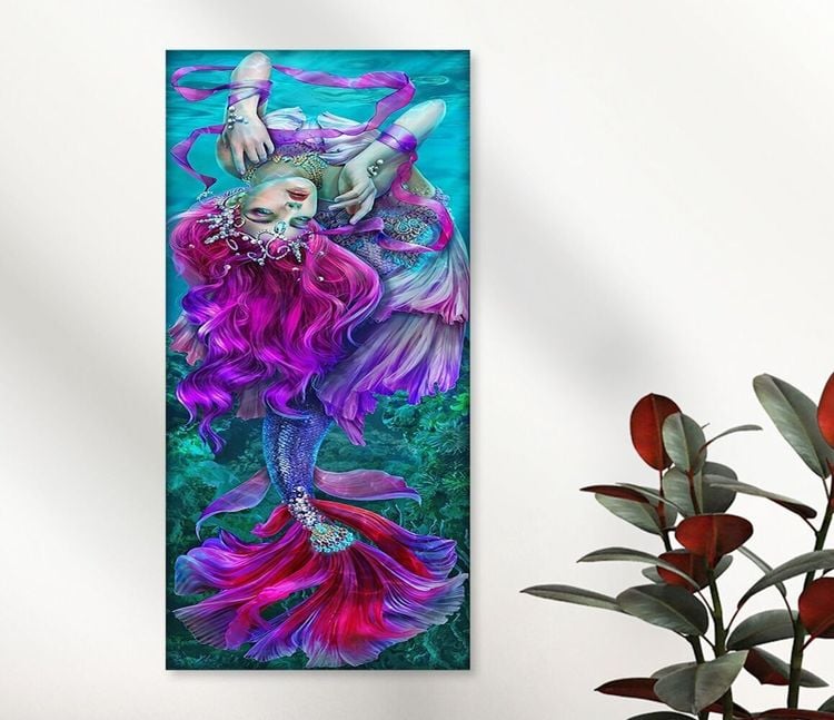 Diamond Painting "Meerjungfrau" 30 x 60 cm