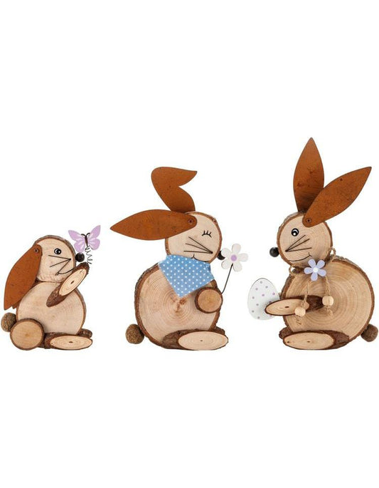 Dekofiguren "Familie Puschel" 3er-Set