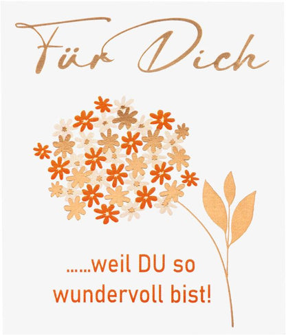 Geschenkset "Blume Crystal" mit Grusskarte