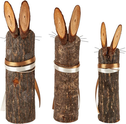 Dekofiguren Hasenfamilie "Lampl" 3er-Set