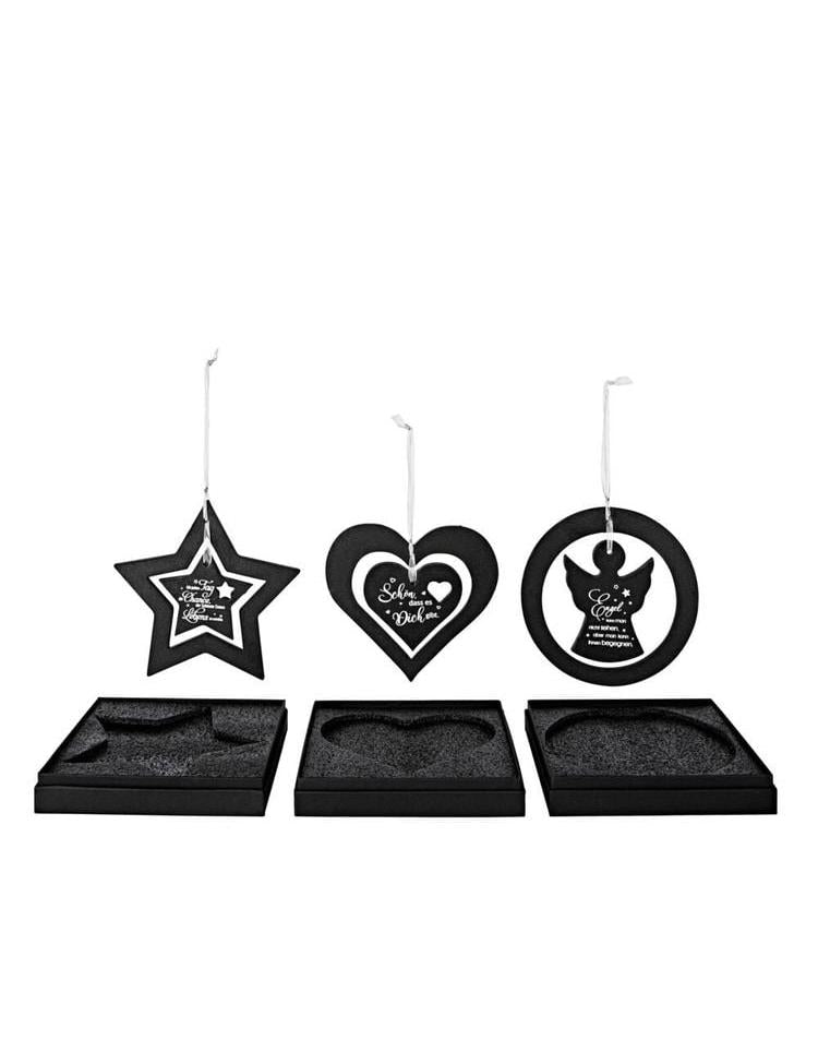 Geschenkset "Gute Wünsche" aus Schiefer, 3er-Set
