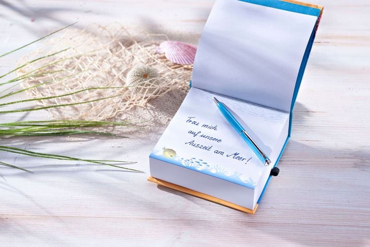 Notizblock "Unterwasserwelt" mit Stift