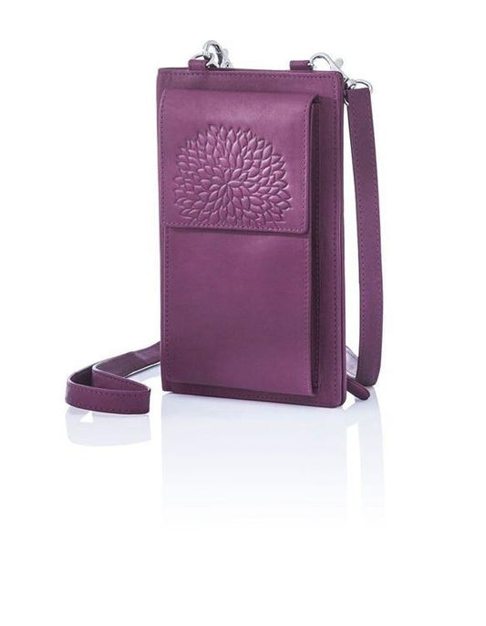 HJP Handy-Umhängetasche "Dahlia" (Farbe: beere)