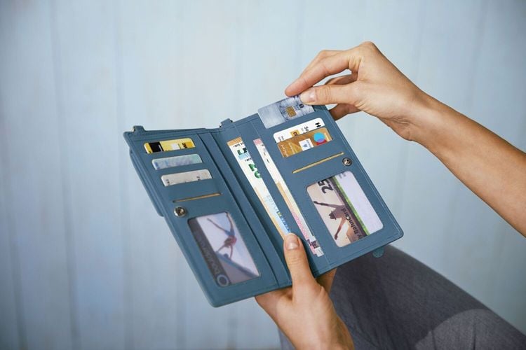 HJP Handytasche "Pusteblume", (Farbe: oliv)