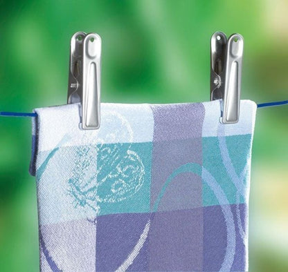 Wäscheklammern aus Edelstahl, 20 Stück, rostfrei, für Innen/ Aussen