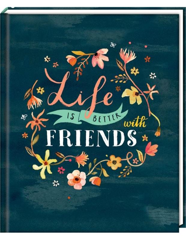 Freundebuch - Handlettering - Life is be