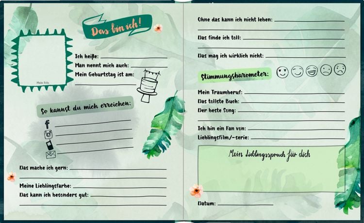 Freundebuch - Handlettering - Life is be