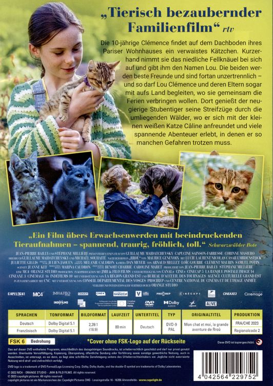 Lou - Abenteuer auf Samtpfoten  DVD