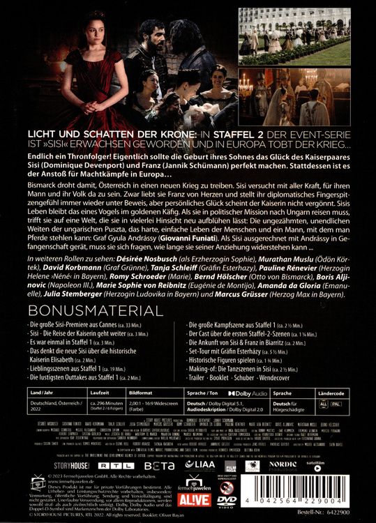 Sisi-Staffel 2 Filmjuwelen  2DVD