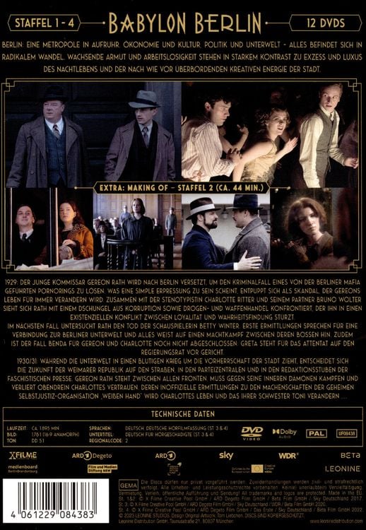 Rainbow Video Babylon Berlin - Collection Staffel 1-4 (DVD, 2023)