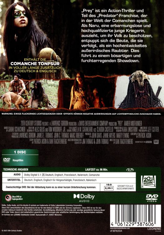 Rainbow Video Prey (DVD, 20231208, Englisch, Deutsch, Französisch, Italienisch)