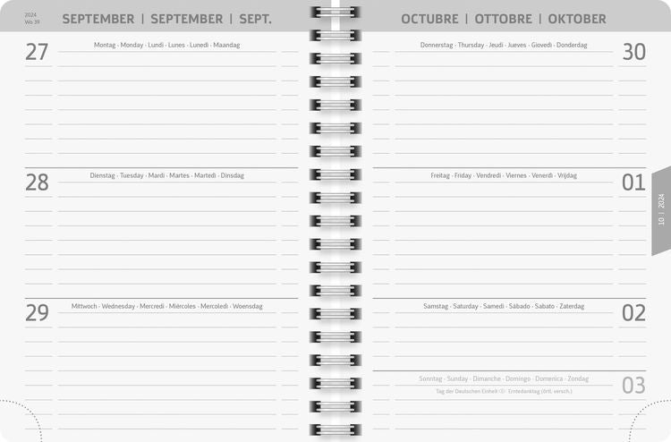 Schülerkalender 2023/2024 Jungle Leaf, A6, Hardcover-Einband mit Kraftpapierüberzug