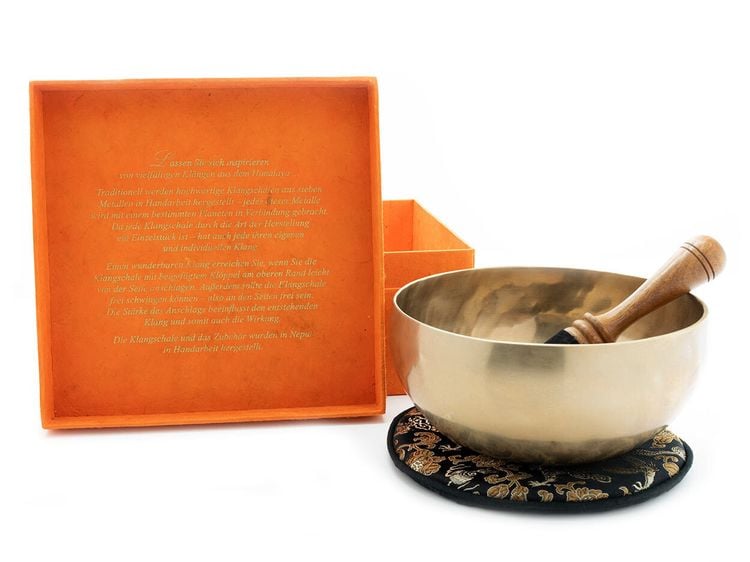 Klangschalen-Set Box 3 bedruckt Lotusblü