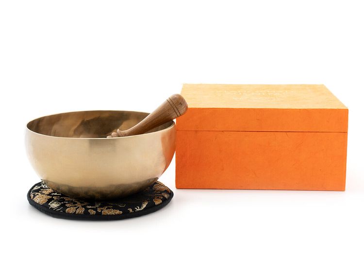 Klangschalen-Set Box 3 bedruckt Lotusblü