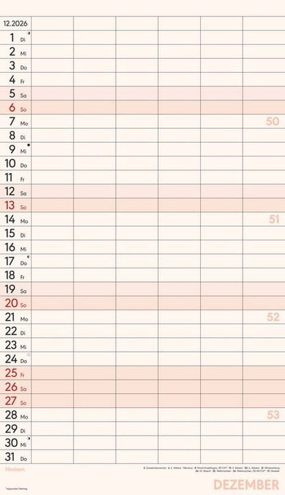 Alpha Edition Familienplaner (26 x 45 cm, Kein Einband, Deutsch)