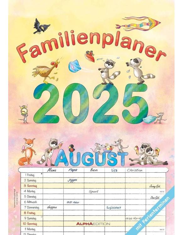 Alpha Edition - Familienplaner Cartoon 2