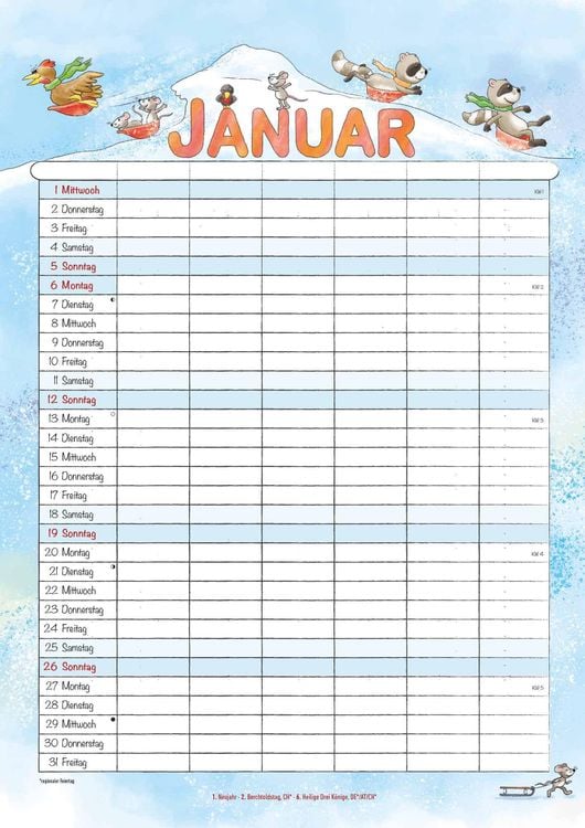 Alpha Edition - Familienplaner Cartoon 2