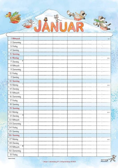 Alpha Edition - Familienplaner Cartoon 2