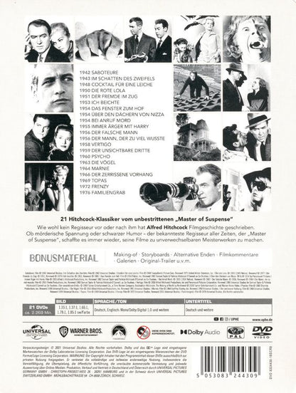 Universal Alfred Hitchcock Collection,DVD