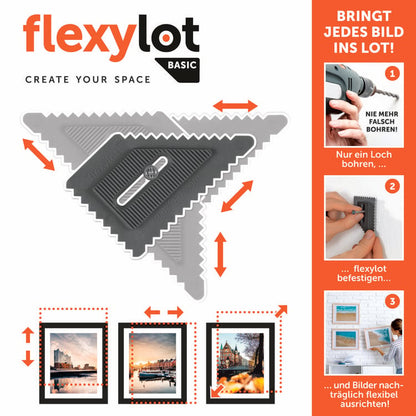 flexylot Bildaufhängung Basic, 3er Set