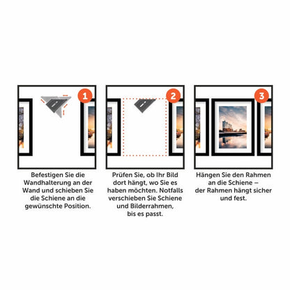 flexylot Bildaufhängung Basic, 3er Set