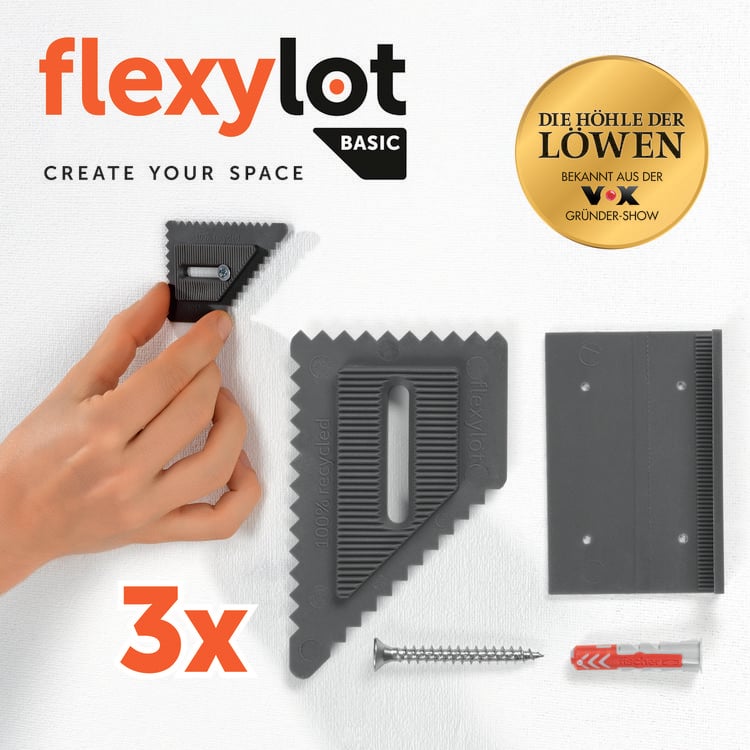flexylot Bildaufhängung Basic, 3er Set