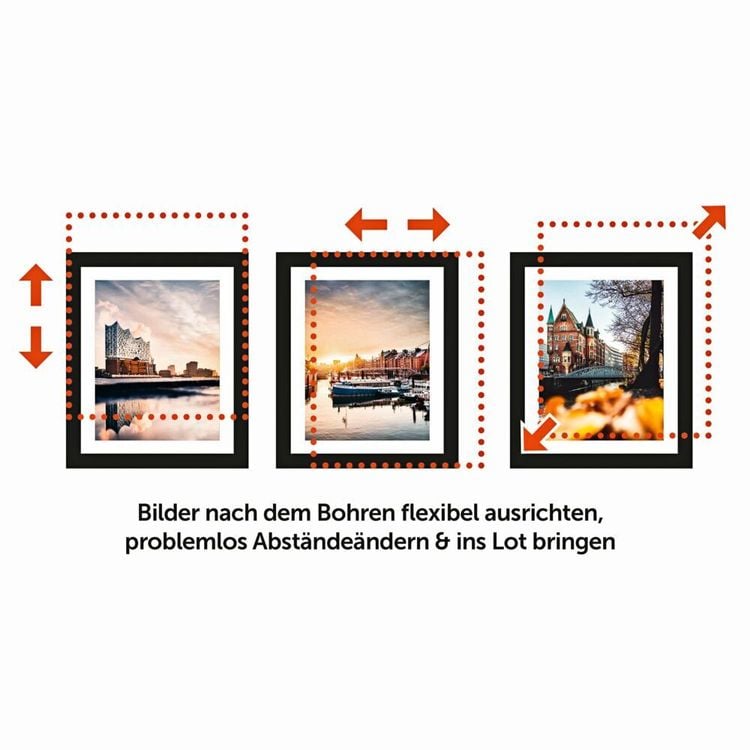 flexylot Bildaufhängung Basic, 3er Set